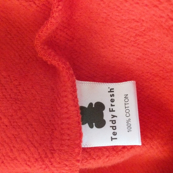 NWOT Teddy Fresh TF Hoodies Red - Picture 5 of 15